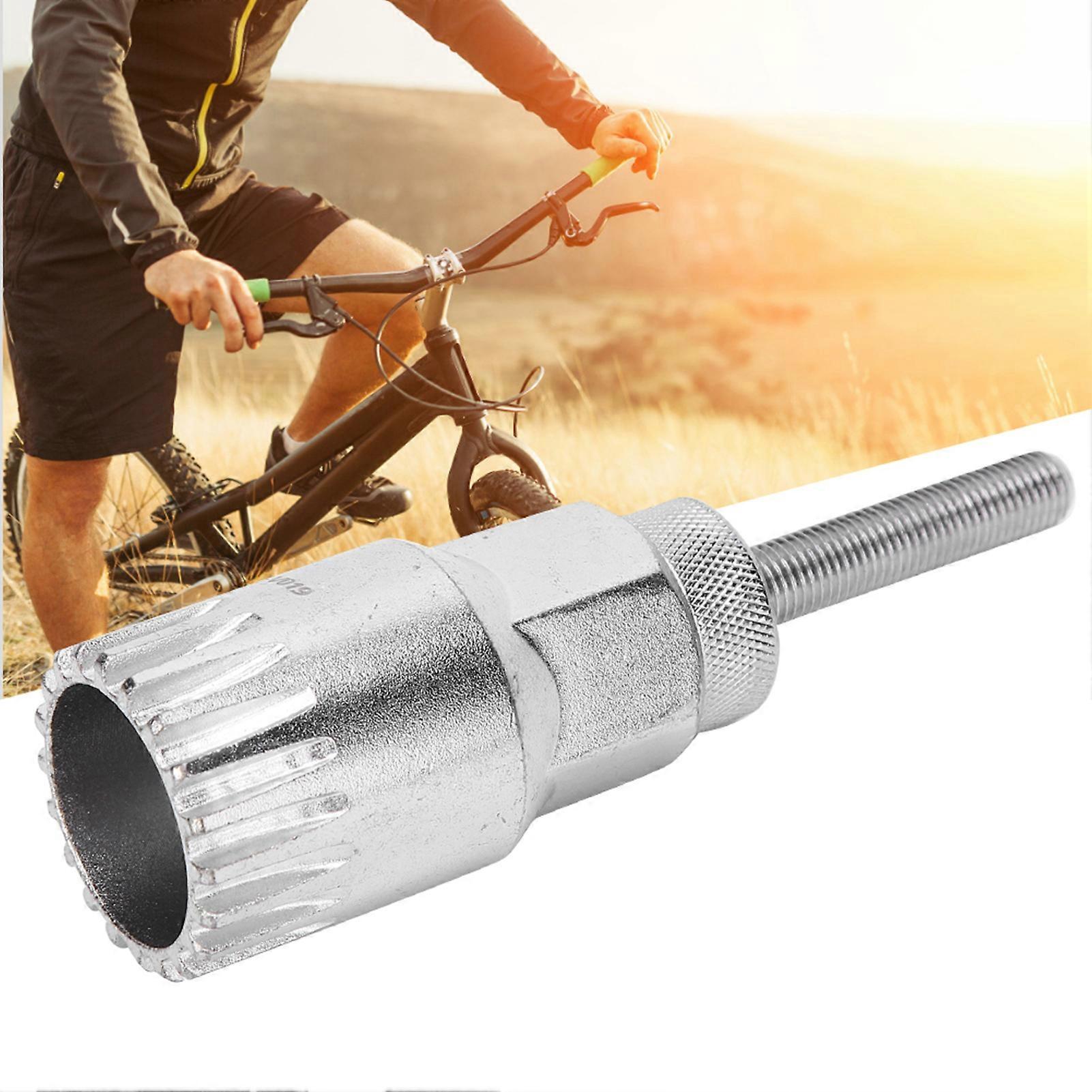 Bicycle Bottom Bracket Removal Tool Silver 125g Anti-Drop Device