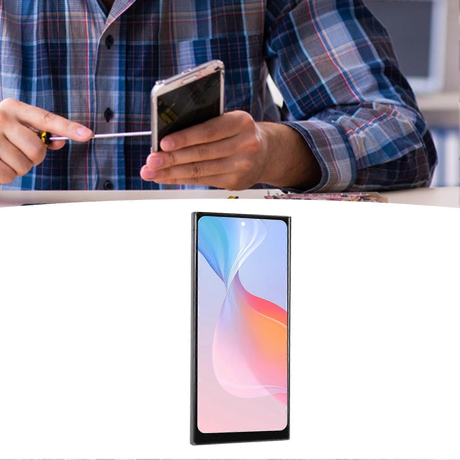 S23 Ultra US Version Black OLED Screen Replacement with Frame & Fingerprint