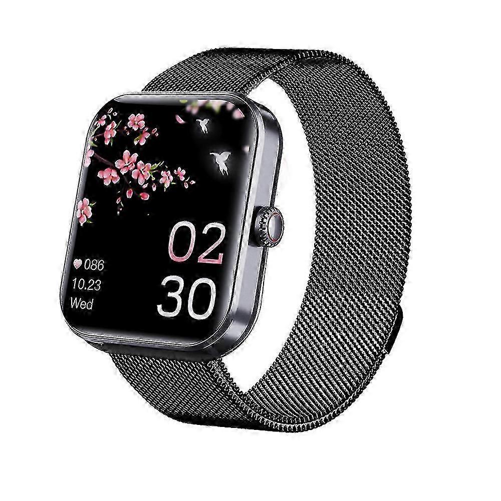 Blood Glucose Sugar Smart Watch Body Temperature Ecg/ppg Hrv Monitor Waterproof