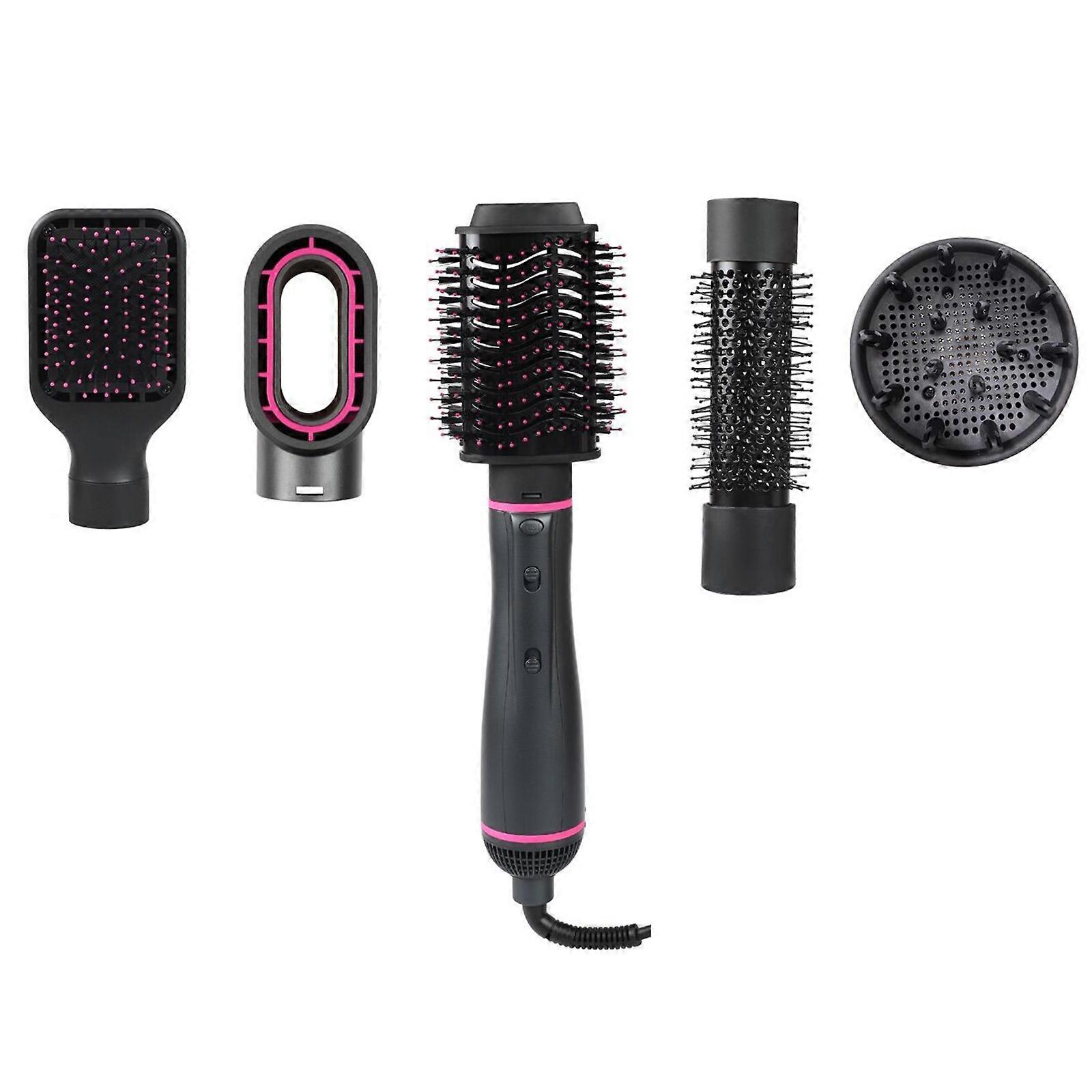 Pretfy 5 in 1 Hot Air Brush Set Detachable Hair Dryer Brush Volumizer Styler for Hair Drying Volumizing Straightening Curling Styling