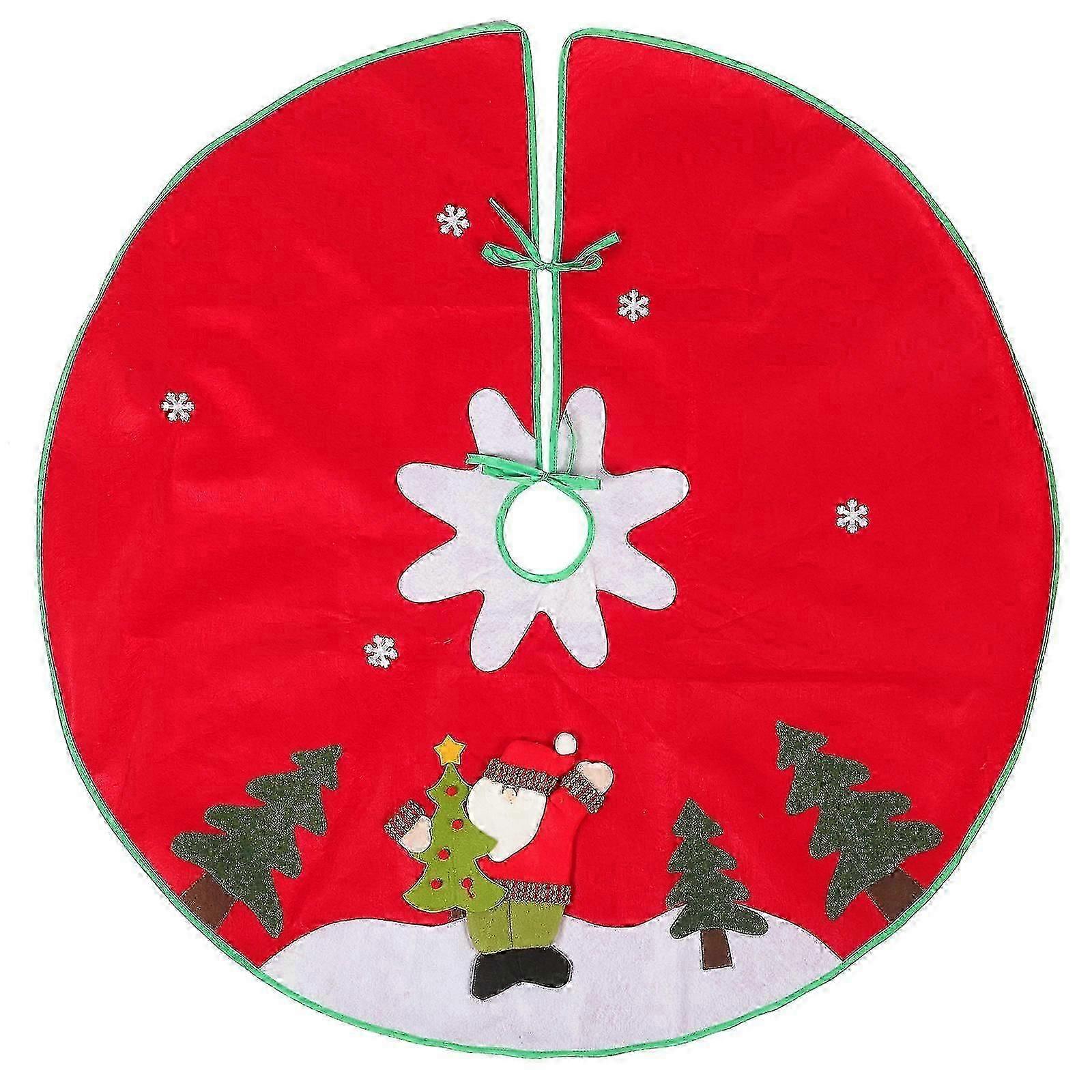 Holiday Tree Skirt Chic Decor Family Business Owners 101.50X101.50X0.50CM 1Pack