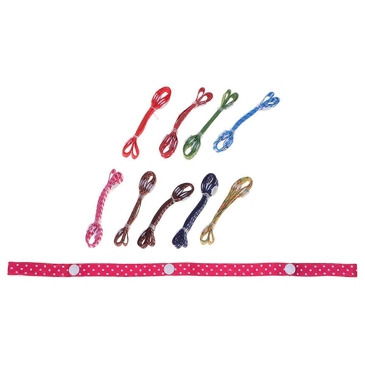 Colorful Baby Carriage Strap Toy Holder Strap for Baby Items Daily Use Assorted Color Durable Prevent Dropping 10Pcs