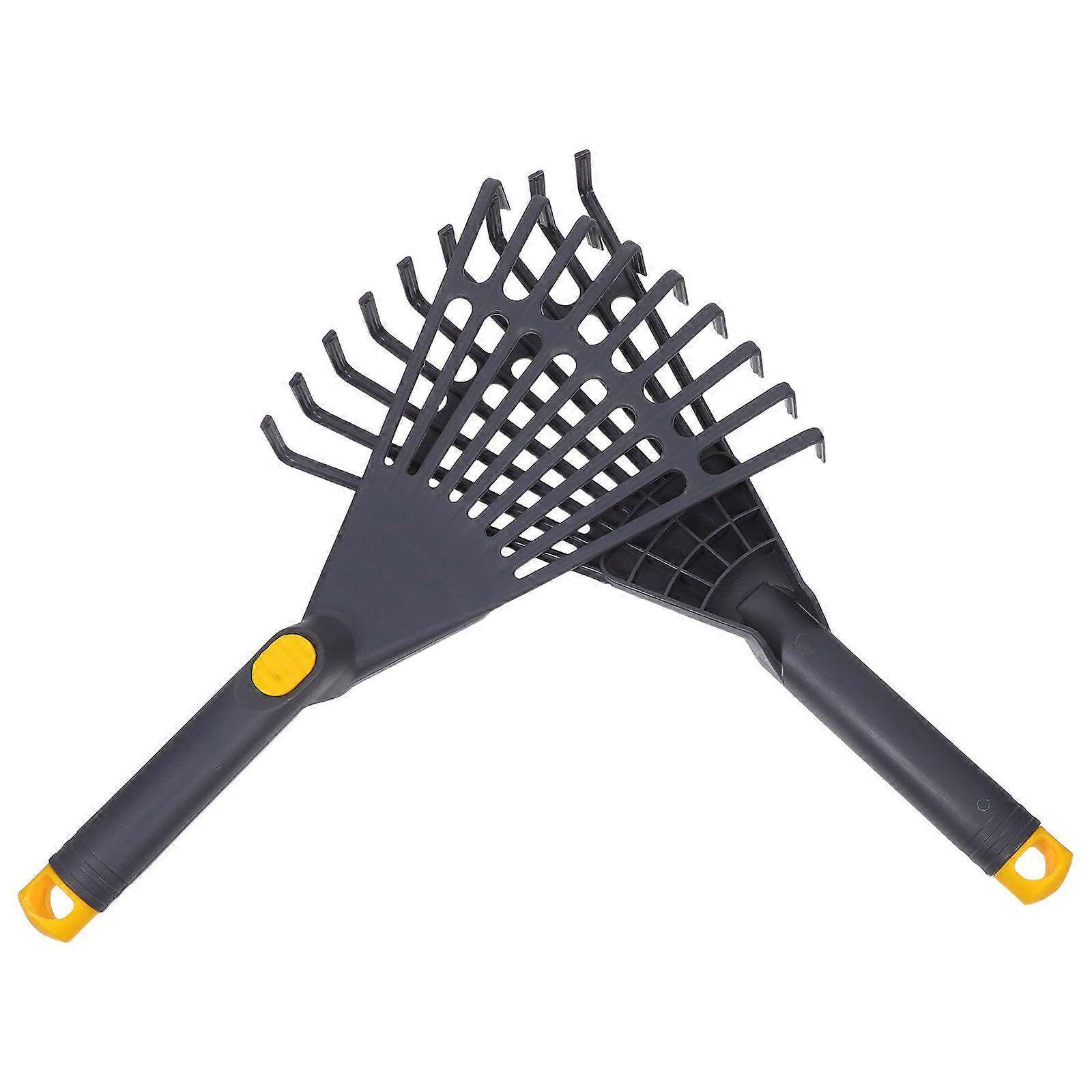 Leaf Hand Rake Garden Rake for Gardening with Hanging Hole 2Pcs