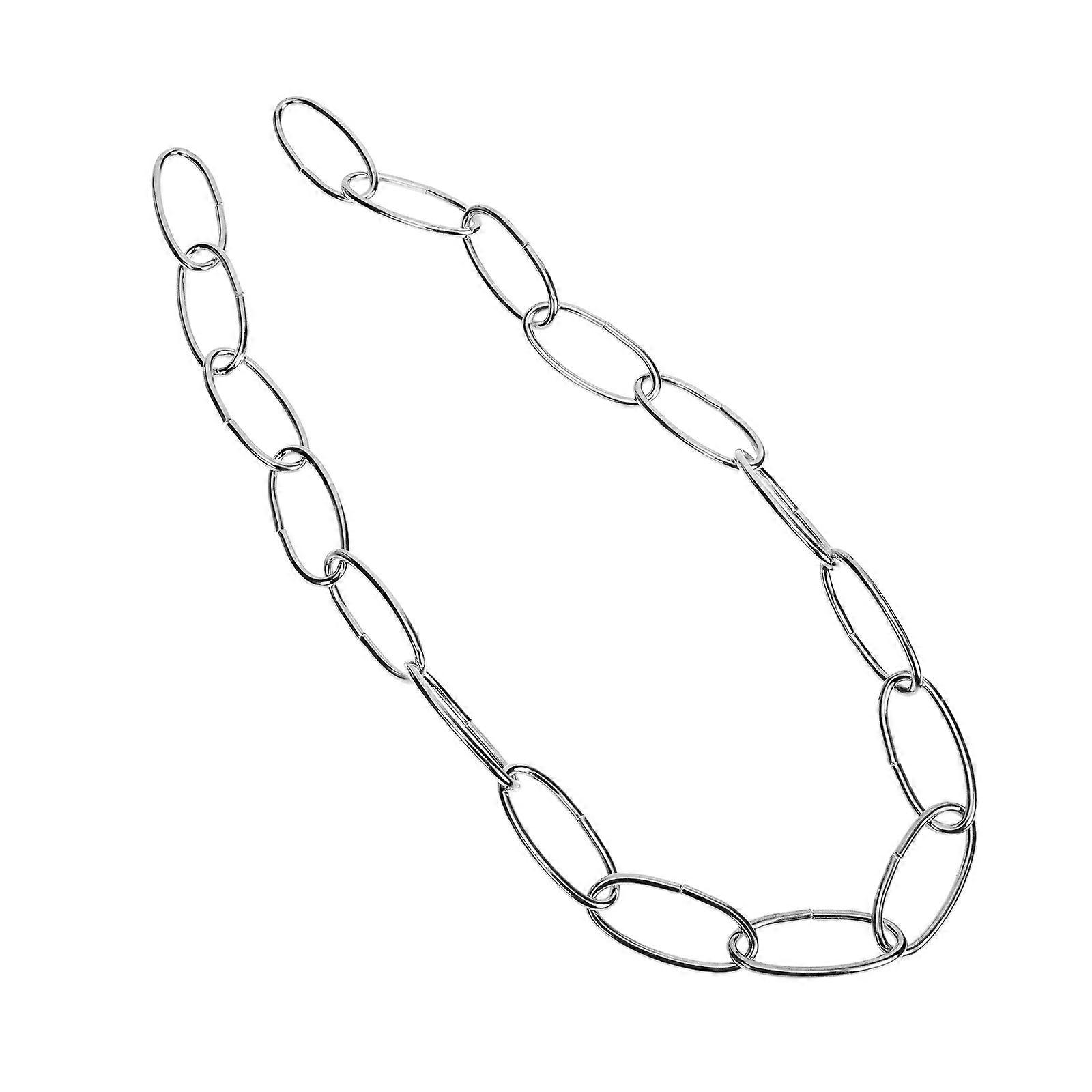 Metal Lighting Chain Lamp Fixture Chain for Ceiling Lights Silver Iron