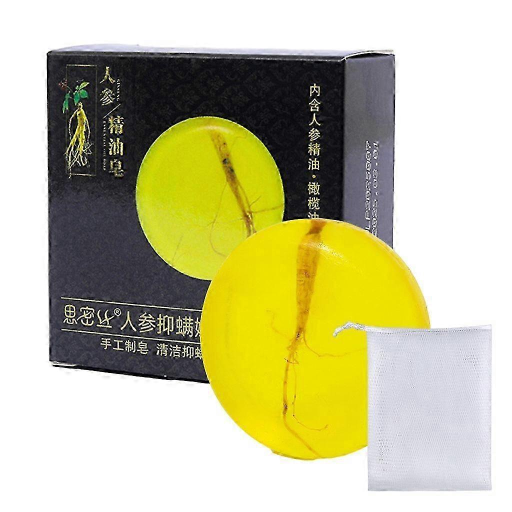 Ginseng Soap Handmade Ginseng Soap Natural Ginseng Face Whitening Soap 80g 2025
