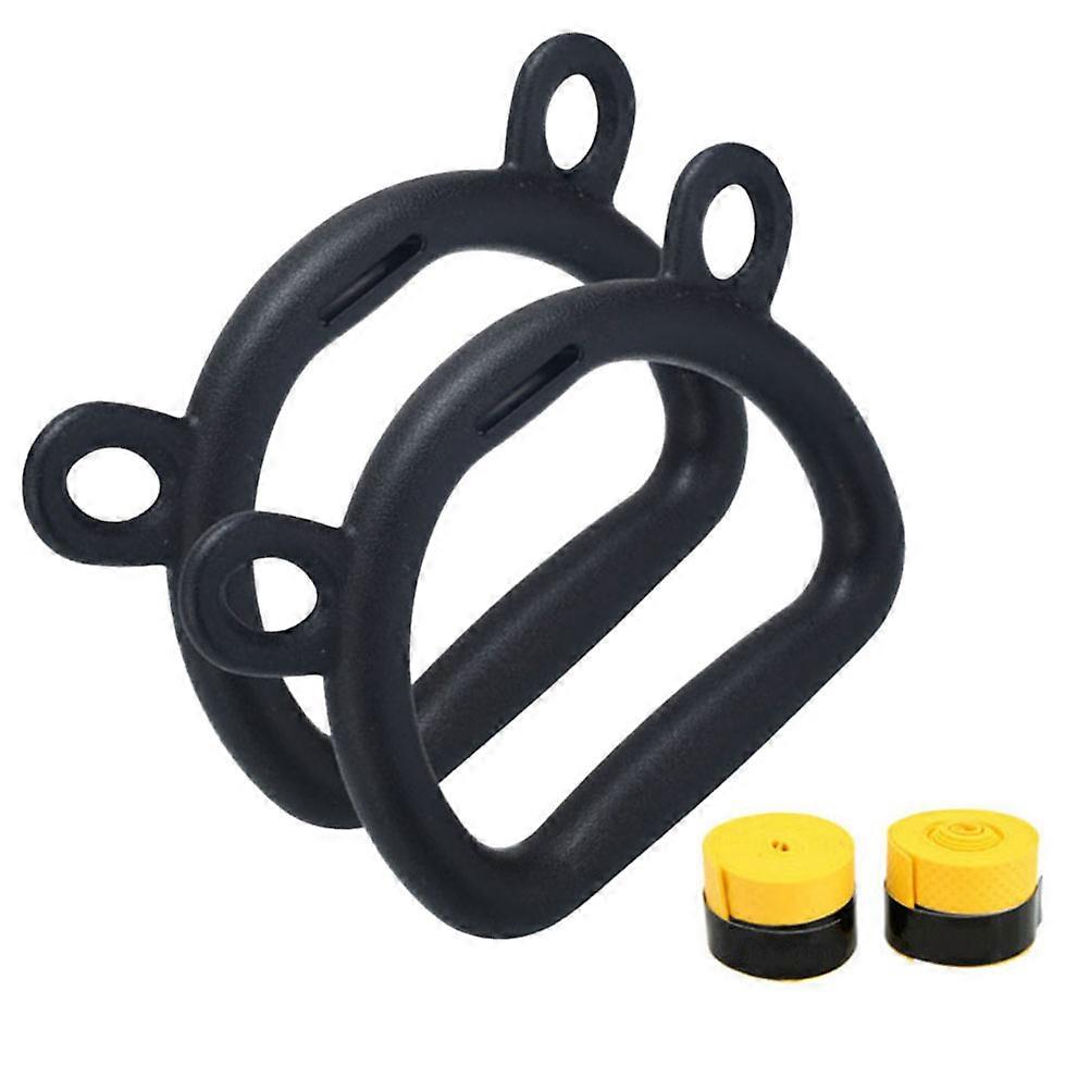 Kids Exercise Rings for Pull-Up Training 2Pcs Plastic Gymnastic Equipment