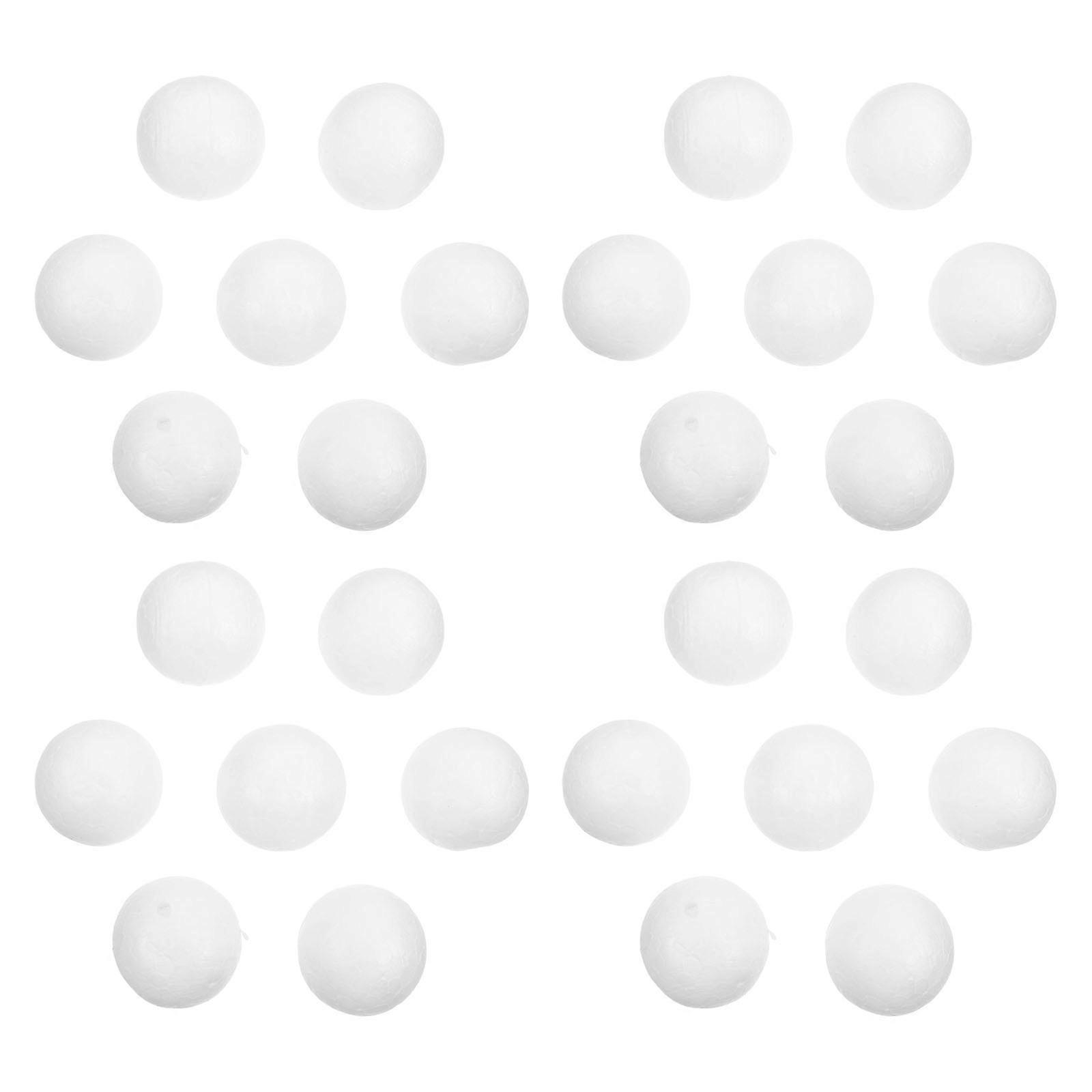 High Density Foam Balls for Decoration 100Pcs White Polystyrene Spheres