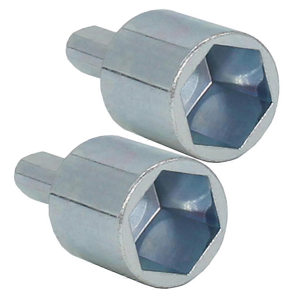 Scissor Jack Socket Adapter for Drill Use 6Pcs Durable Silver Set