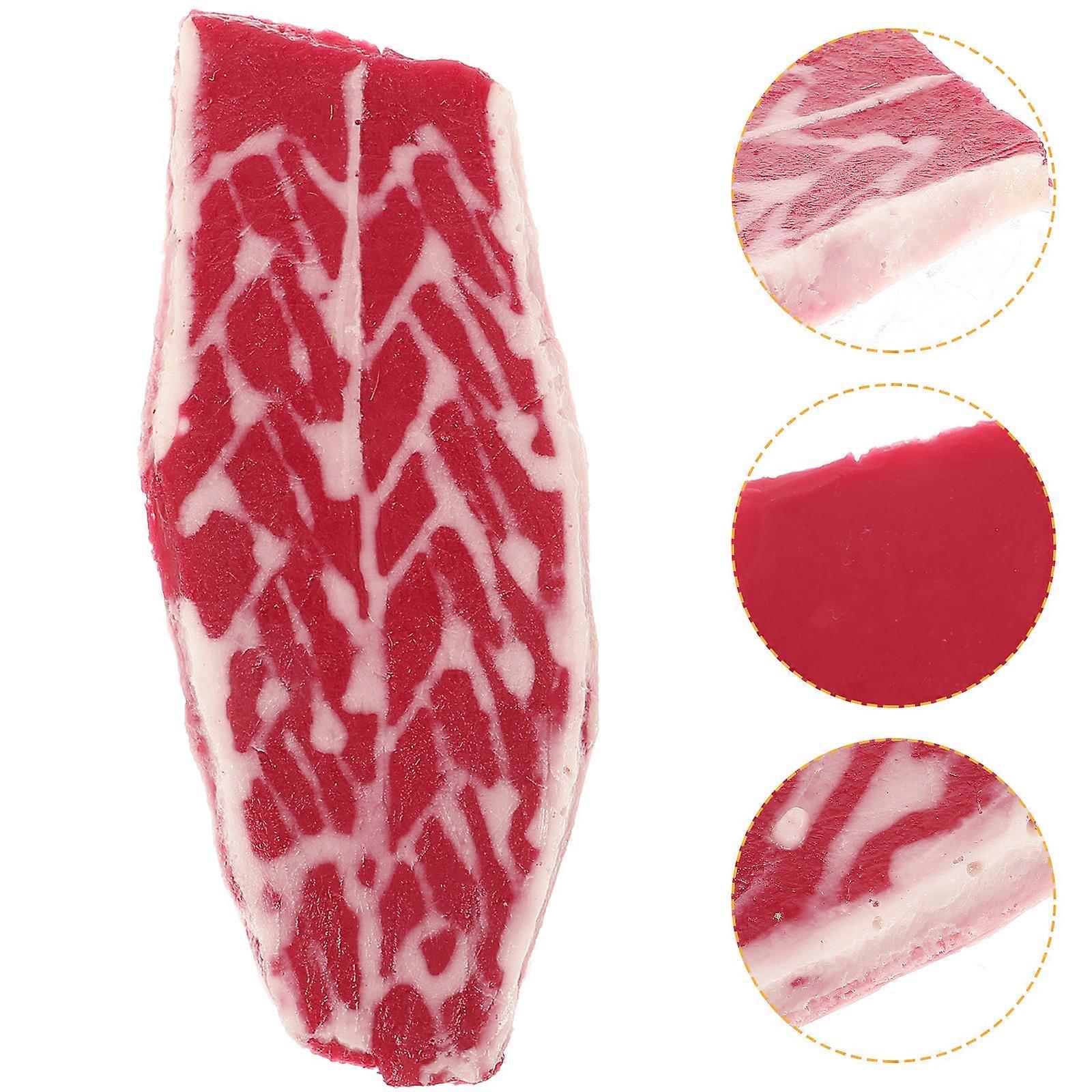 Fake Meat Beef Model for Home Decoration 3Pcs Realistic Kitchen Prop