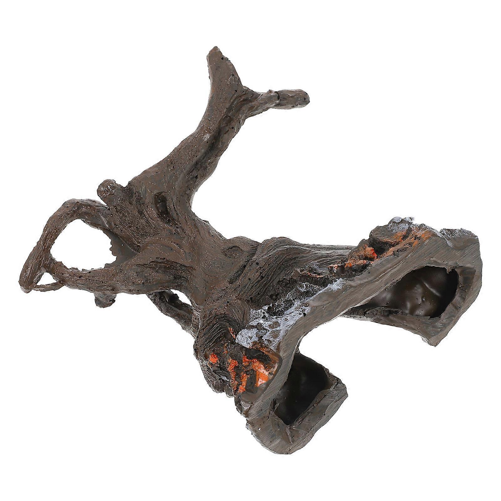 Fish Tank Decor Resin Tree Root Ornament for Decoration 2Pcs