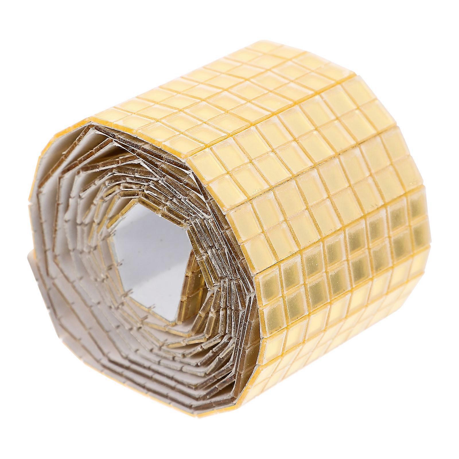 Mirror Tiles Self Adhesive Acrylic Mosaic Decor Sticker for Decoration 1 Roll