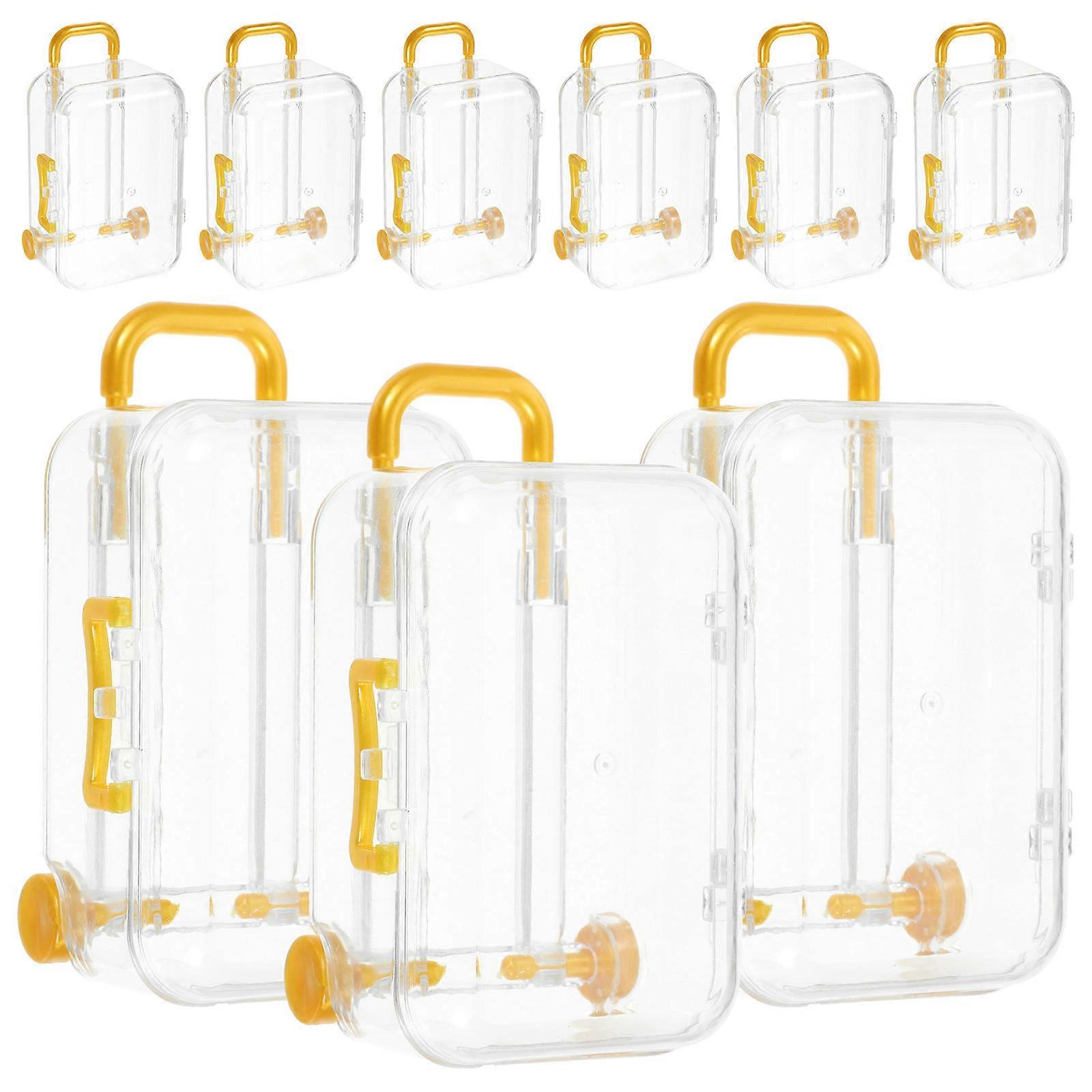Mini Suitcase Favor Box Candy Storage Cases for Storage Use 12Pcs Set