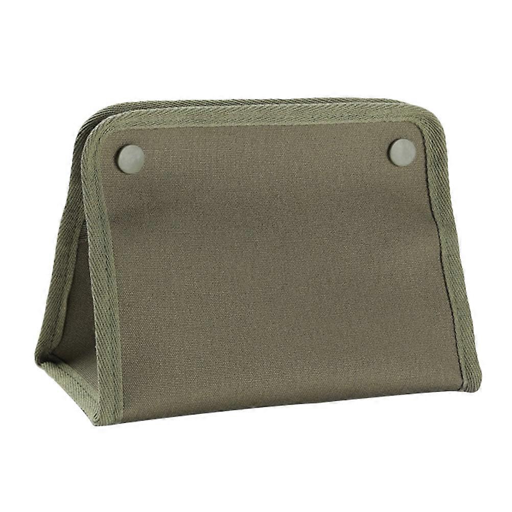 Car Tissue Holder Rectangular Outdoor Napkin Box Vehicle Use Grey Fabric Tissue Holder 1Pc