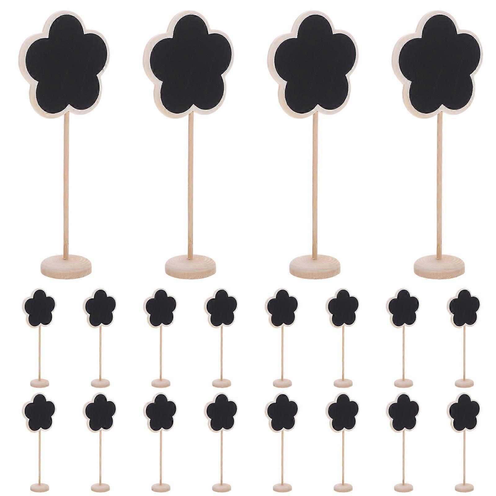 Erasable Memo Board Flower Shape Mini Chalkboard for Home Use 40Pcs
