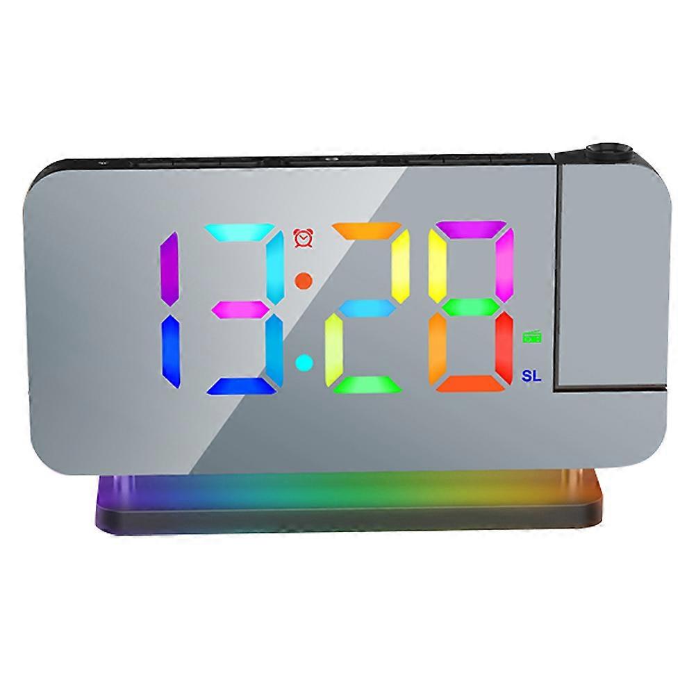 Radio Alarm Clock Digital LED Large Display for 4Sets Bedroom Decor