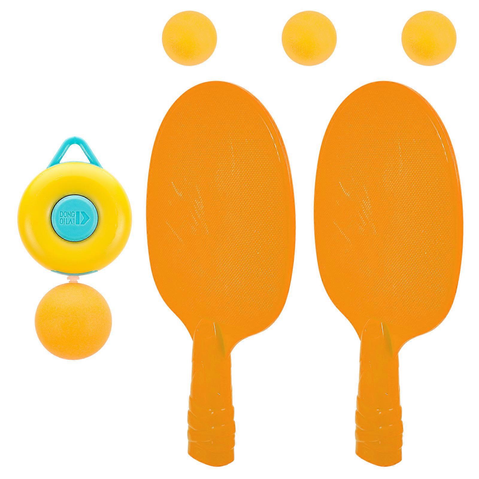 Indoor Table Tennis Trainer Kit with Hanging Devices for Kids 2Sets