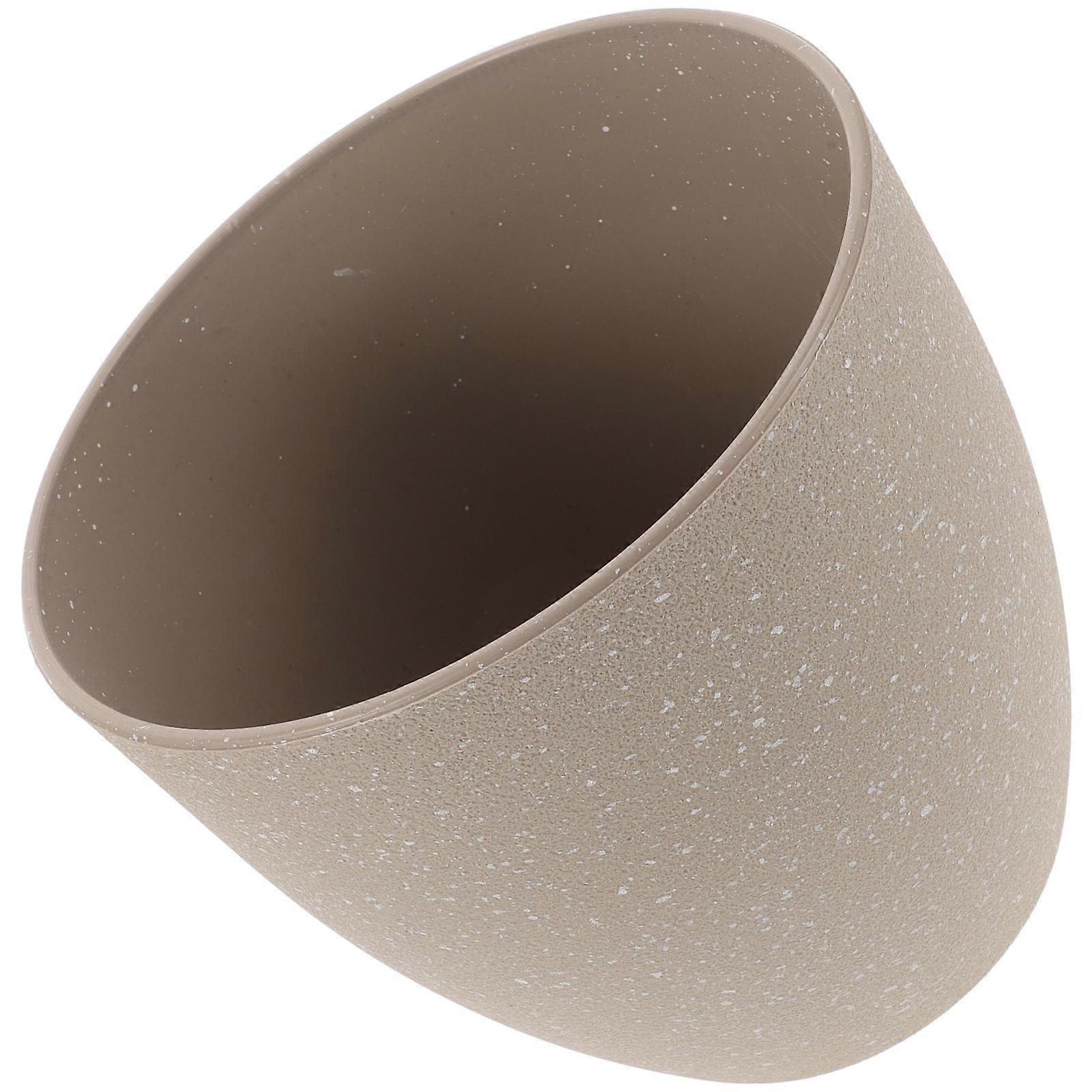 Khaki Resin Flower Pot Succulent Planter Container for Home 2Pcs