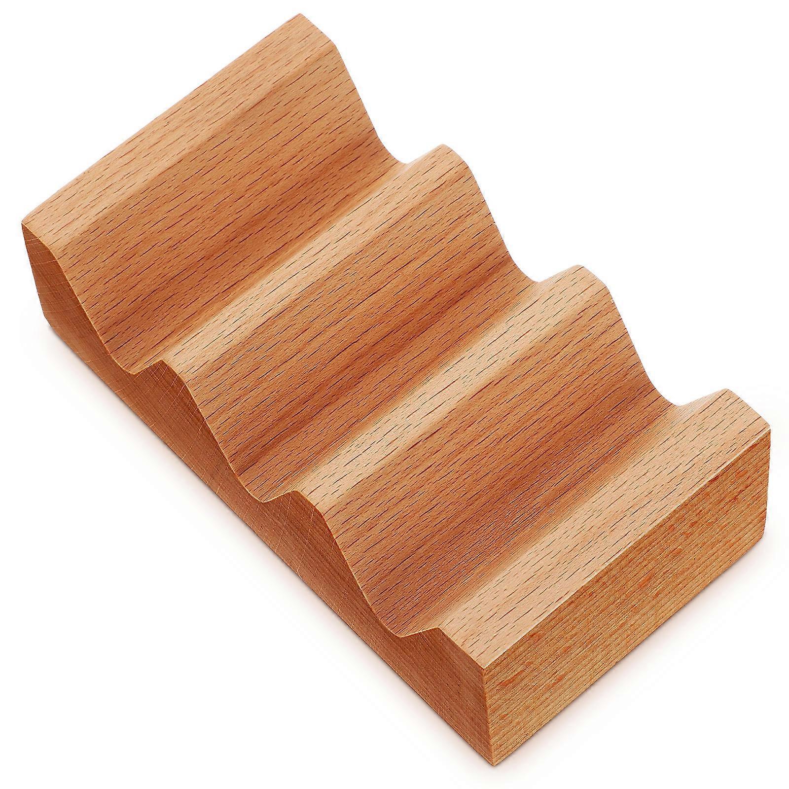 Japanese Style Wooden Sushi Rack for Serving 3Pcs Sushi Rolls