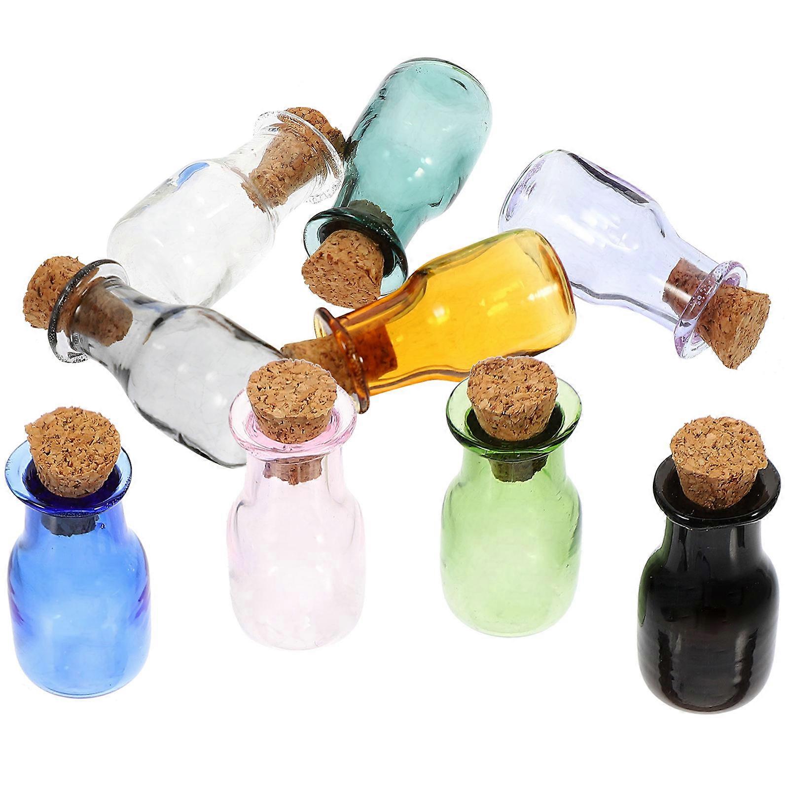 Glass Bottles Small Glass Jars for Storage 18Pcs Mini Bottles with Cork