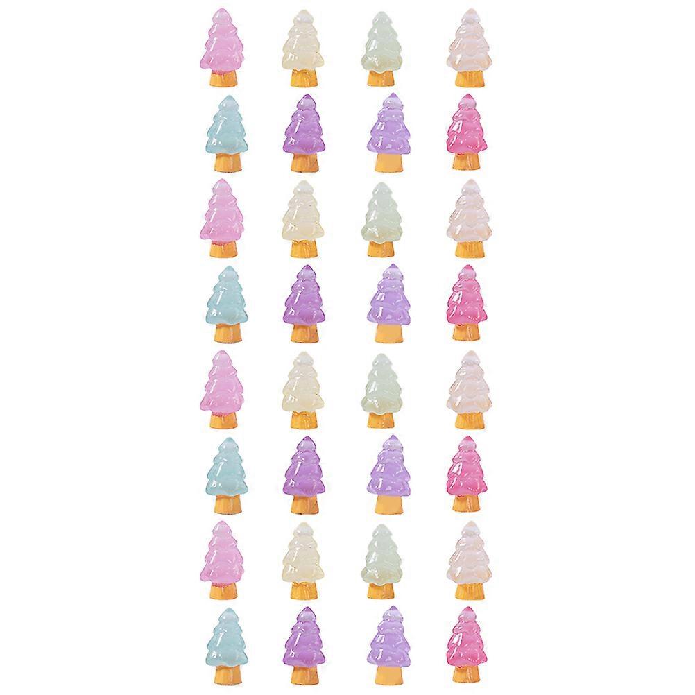 Resin Miniature Christmas Tree for Xmas Decoration 96 Pieces
