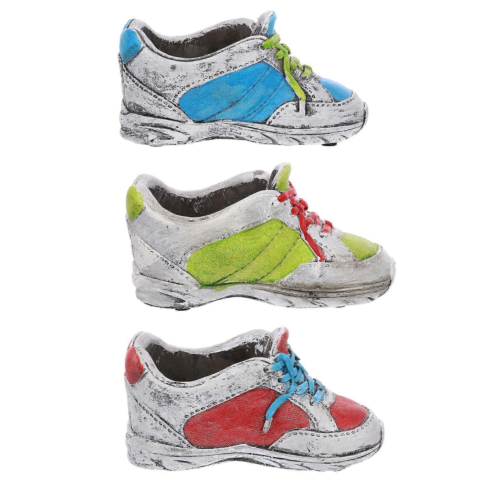 Simple Succulent Planter Container Shoe Shape Assorted Color Ideal For Bedroom Living Room Planting 6Pcs