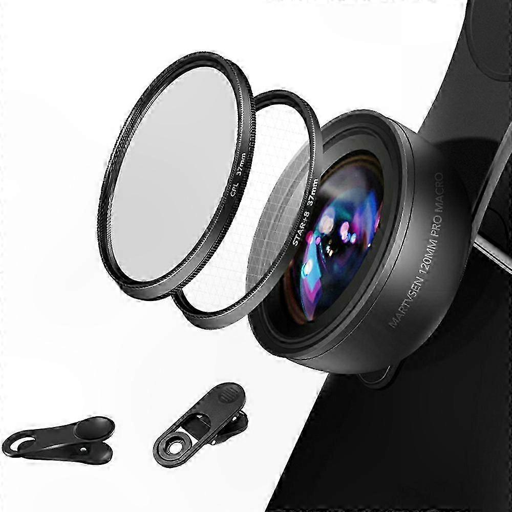 10X Macro Lens Kit for Smartphone, HD Close-Up Filter with Universal Compatibility and Distortion-Free Magnification