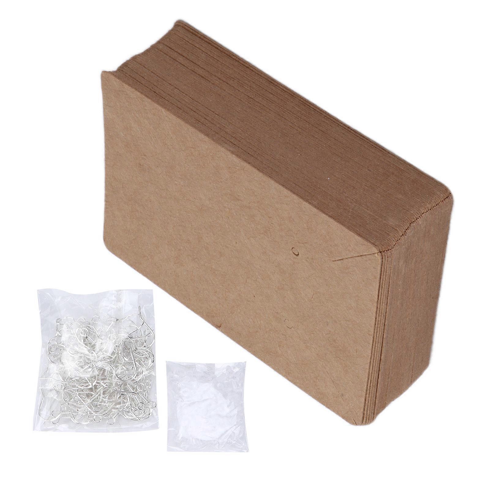 250Pcs DIY Earring Accessories Kit with Hooks, Backs & Cards