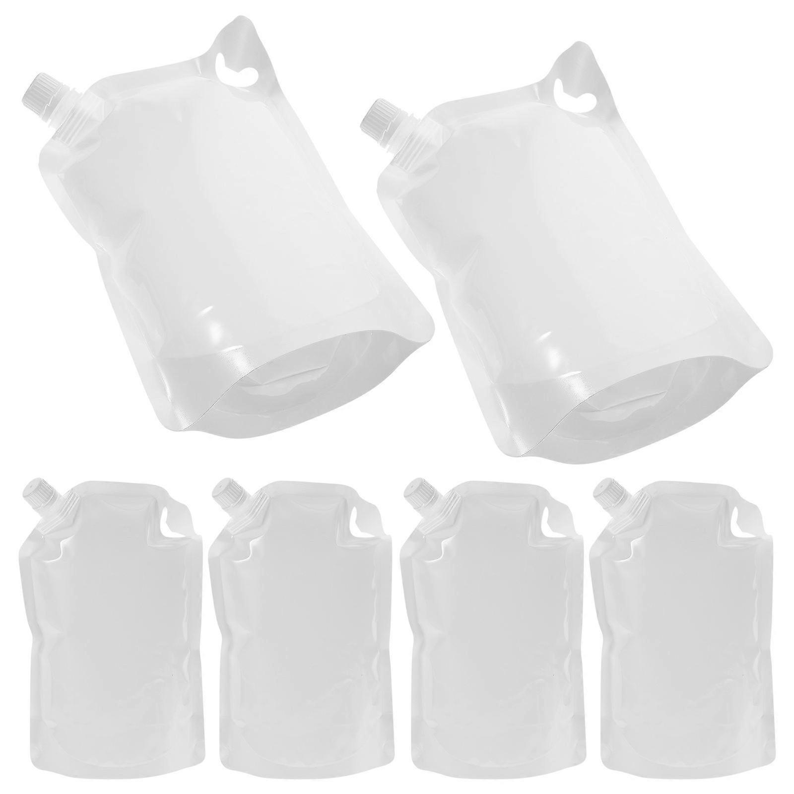 Refillable Travel Pouches Squeeze Pouches for Storage 30Pcs White