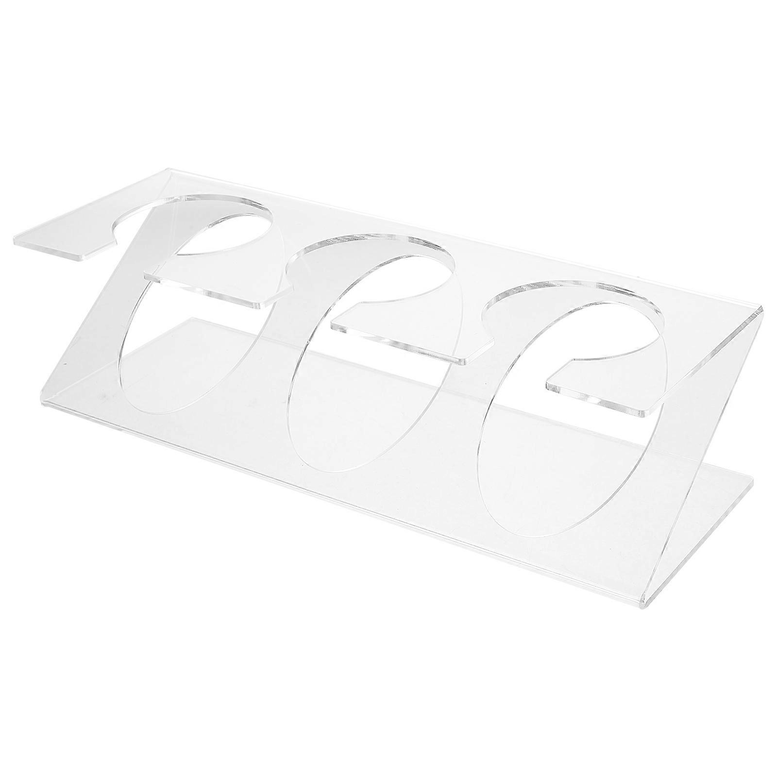 Transparent Test Tube Holder Stand For Coffee Bean Seasoning And Spice Organization Suitable For Home Kitchen And Office Use 1Pack