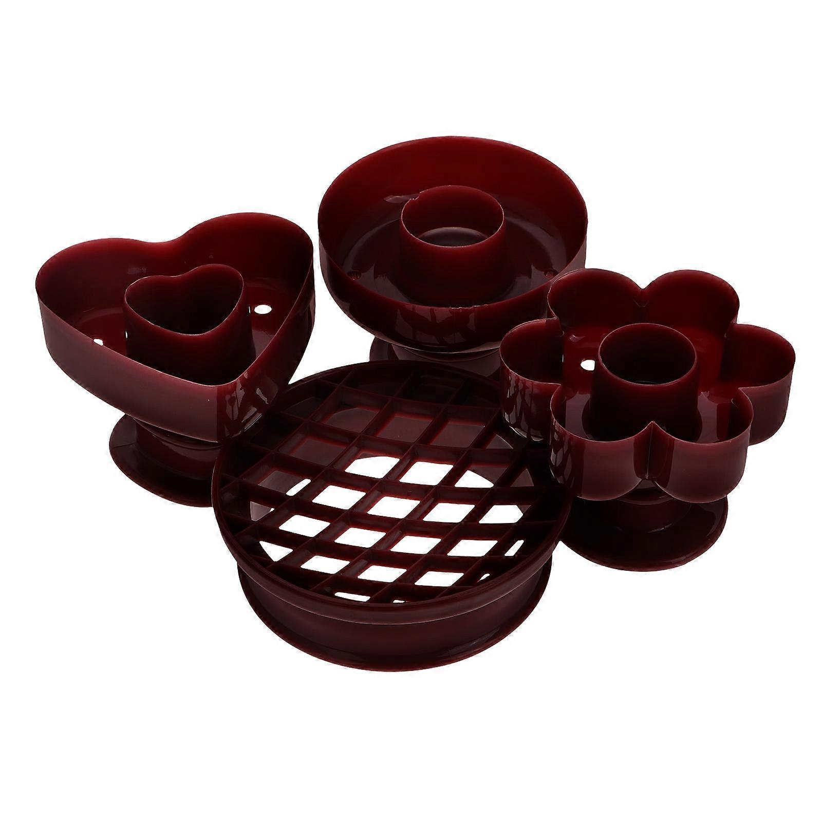 12Pcs Plastic Bread Molds for Household Baking Accessories Orange