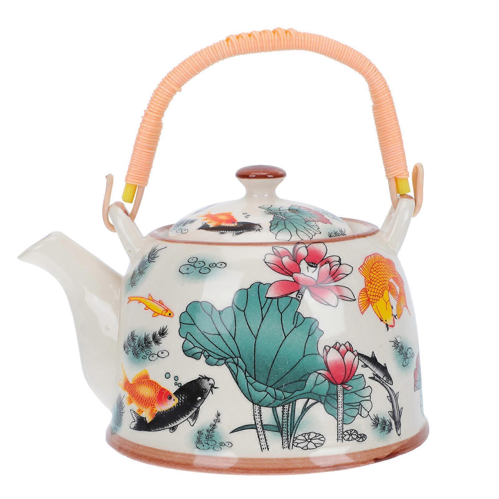 Heat Resistant Teapot Ceramic Tea Holder for Storage 1Pcs