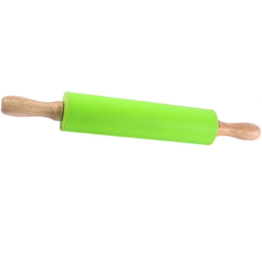 Silicone Rolling Pin Household Dough Roller for Dough 2Pcs Light Handle