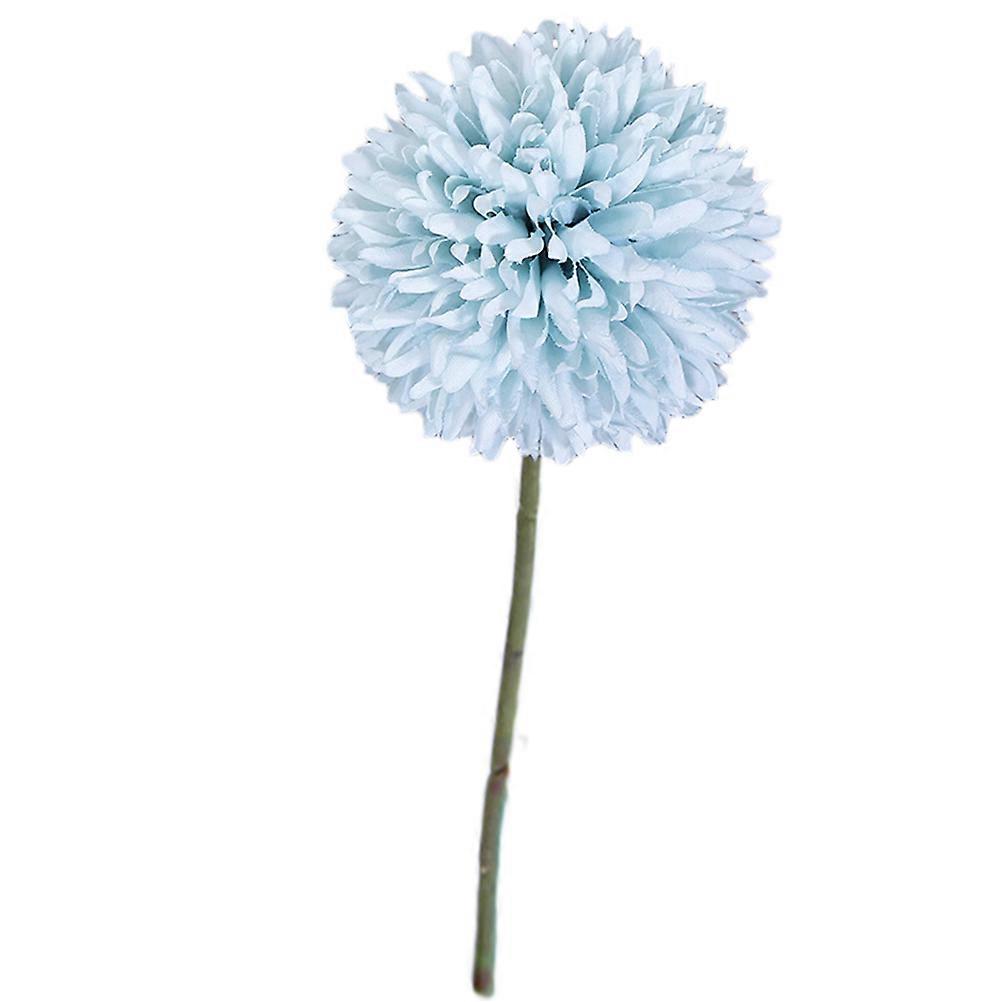 Chrysanthèmes artificiels bleus en boule pour décoration de mariage, 10 pièces en soie
