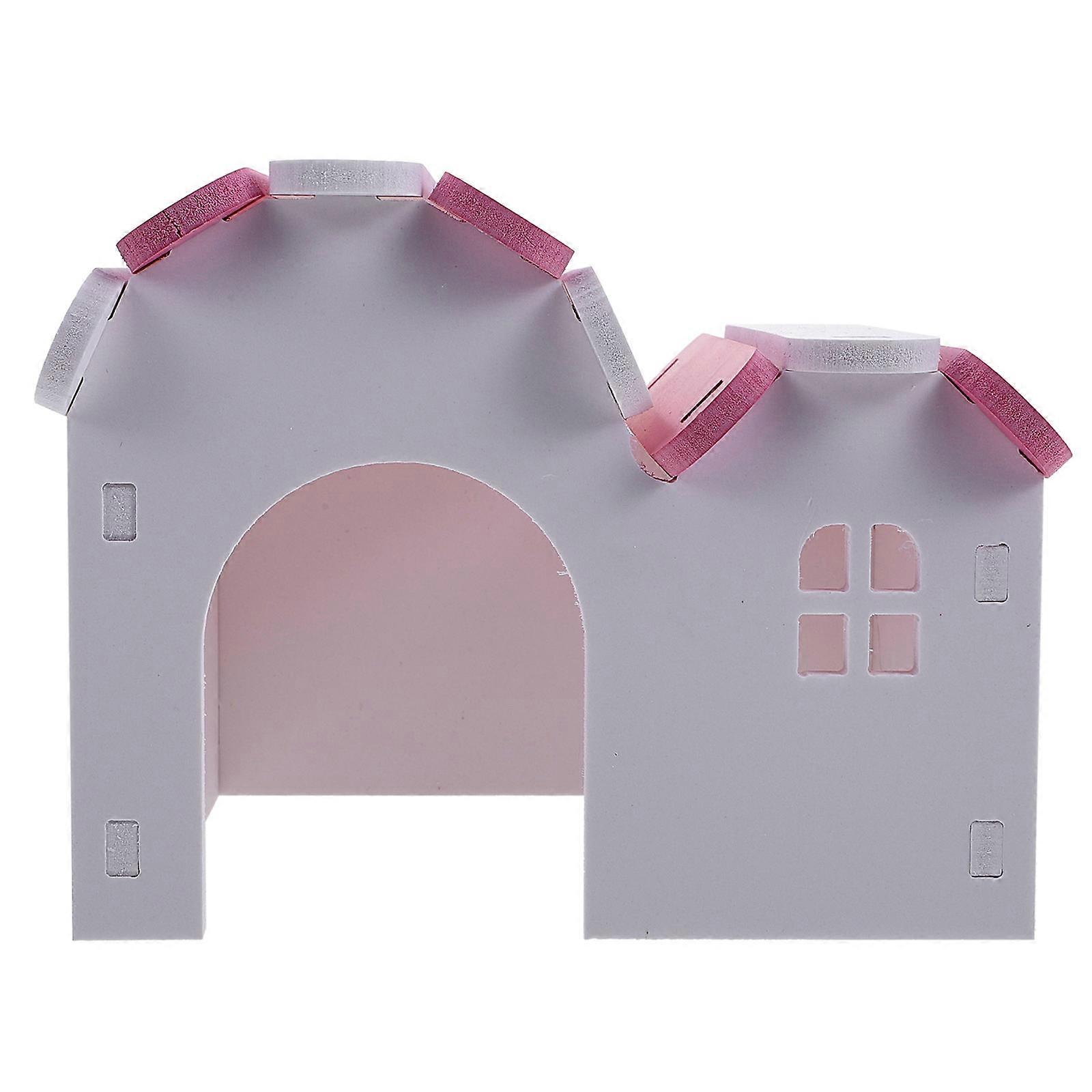 Hamster Secure Hut Small Hamster House Shape Durable PVC Material 1Set