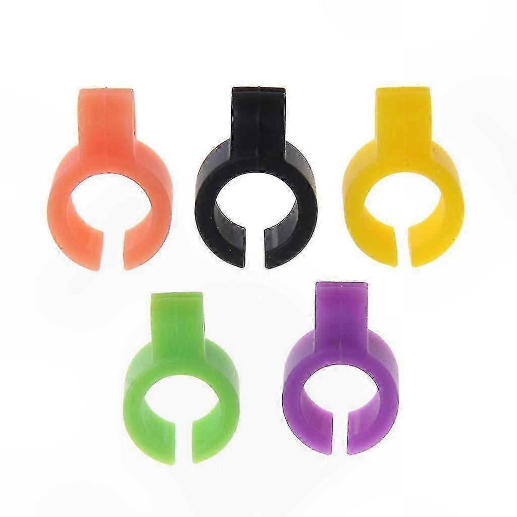 Set of 5 Silicone Cigarette Holders for Hands-Free Smoking, Finger Ring Design