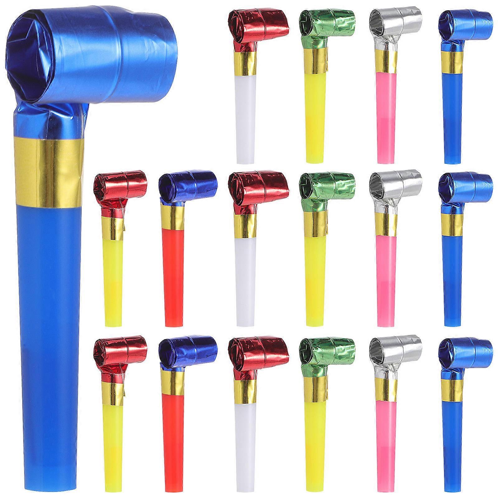 Children's Long Nose Whistles Assorted Color Perfect For Holiday Parties 60 Pcs Pack