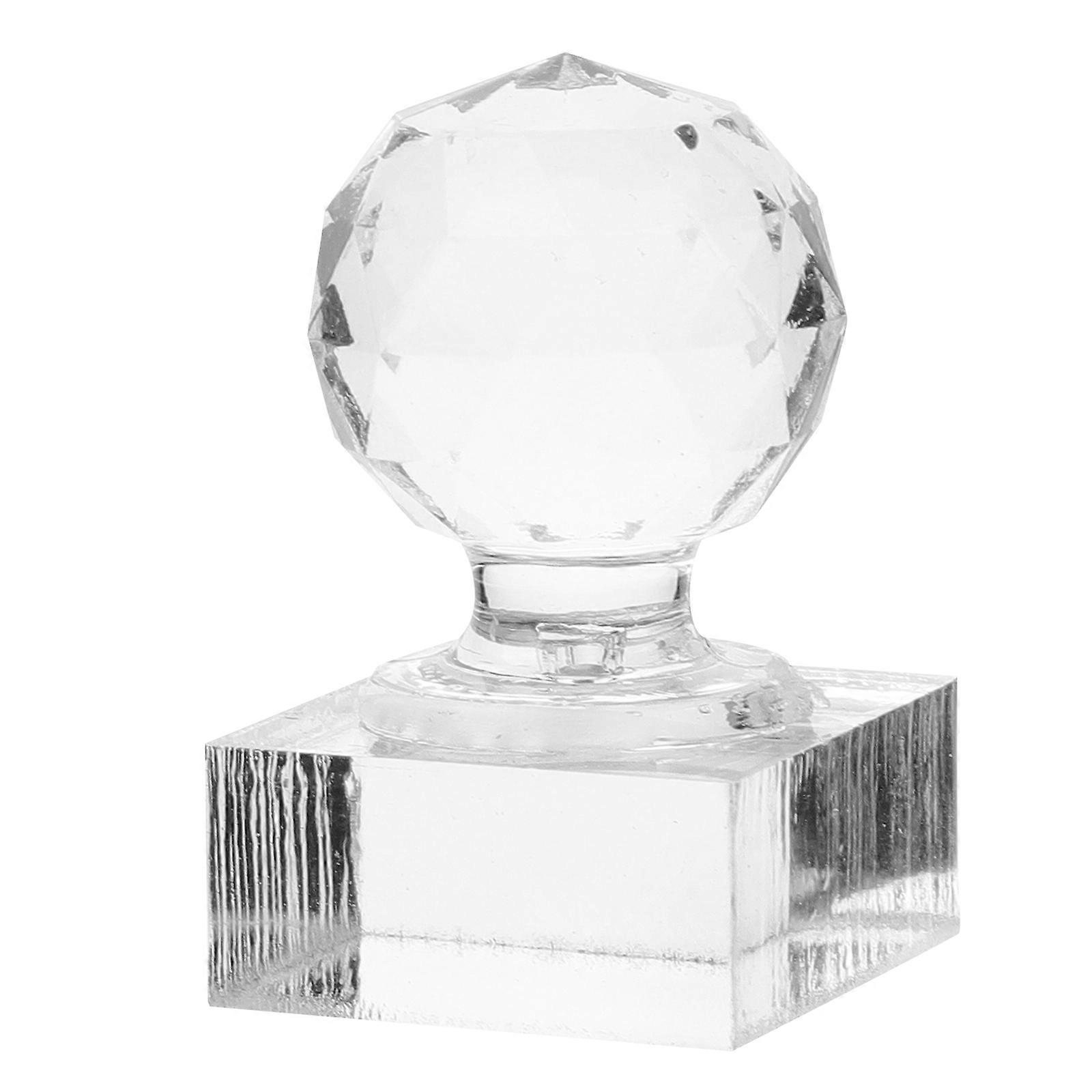 Acrylic Eyeshadow Press Stamper for Makeup Use 4Pcs Transparent Tool