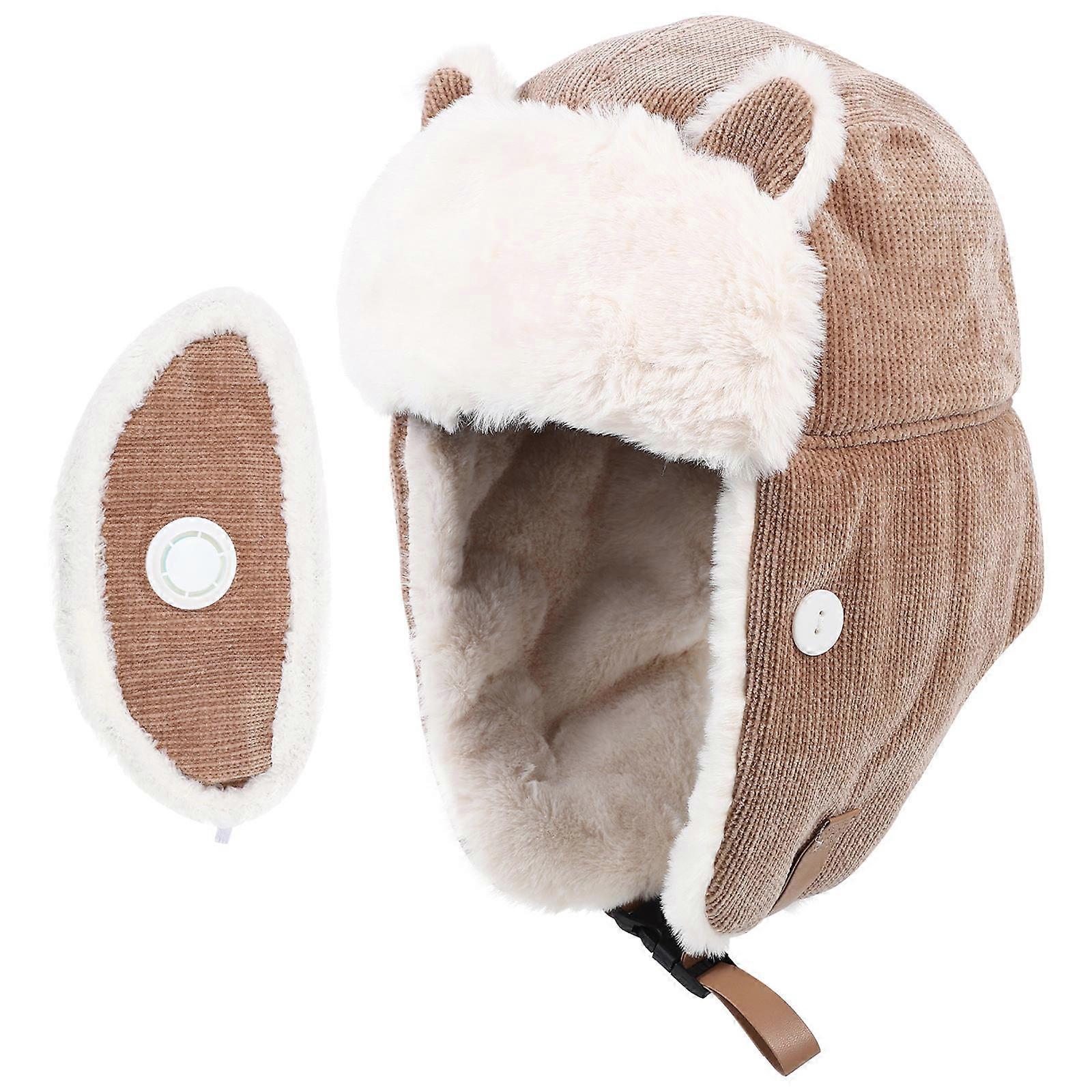 Winter Warm Hat Cold-Proof Hat for Women 2Pcs Comfortable Outdoor