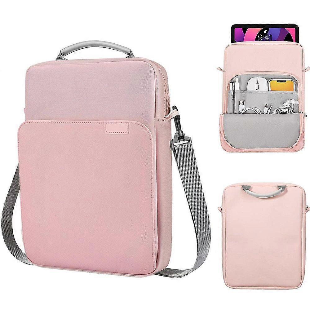 13 Inch Tablet Notebook Case, Shoulder Bag for Notebook and Ipad Galaxy Tab Pink