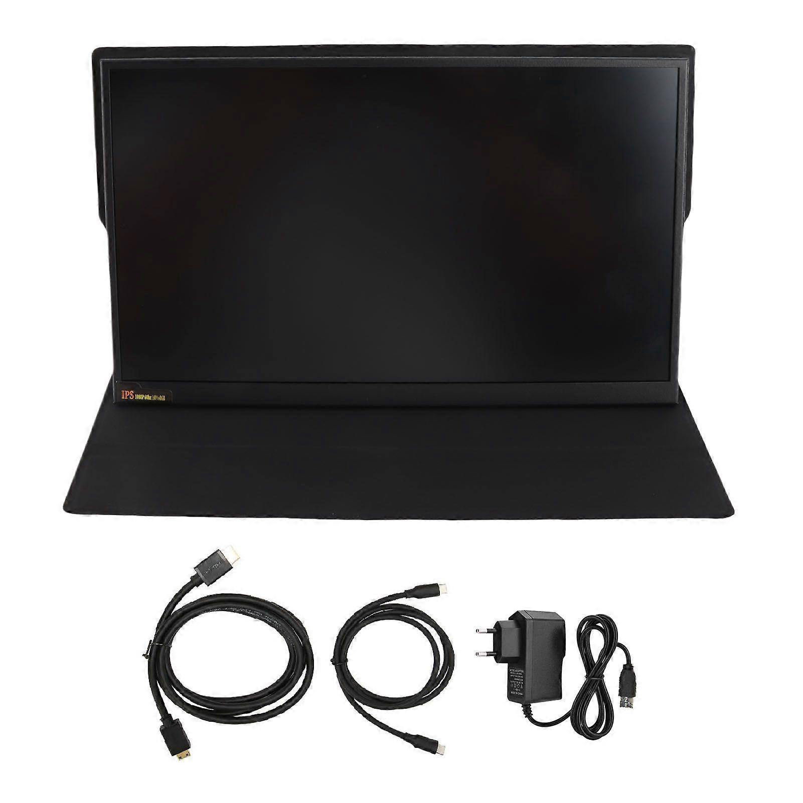 11.6 Inch Portable Display FHD 1080P USB C HD Multimedia Interface External Display with Protective Case for Laptop PC