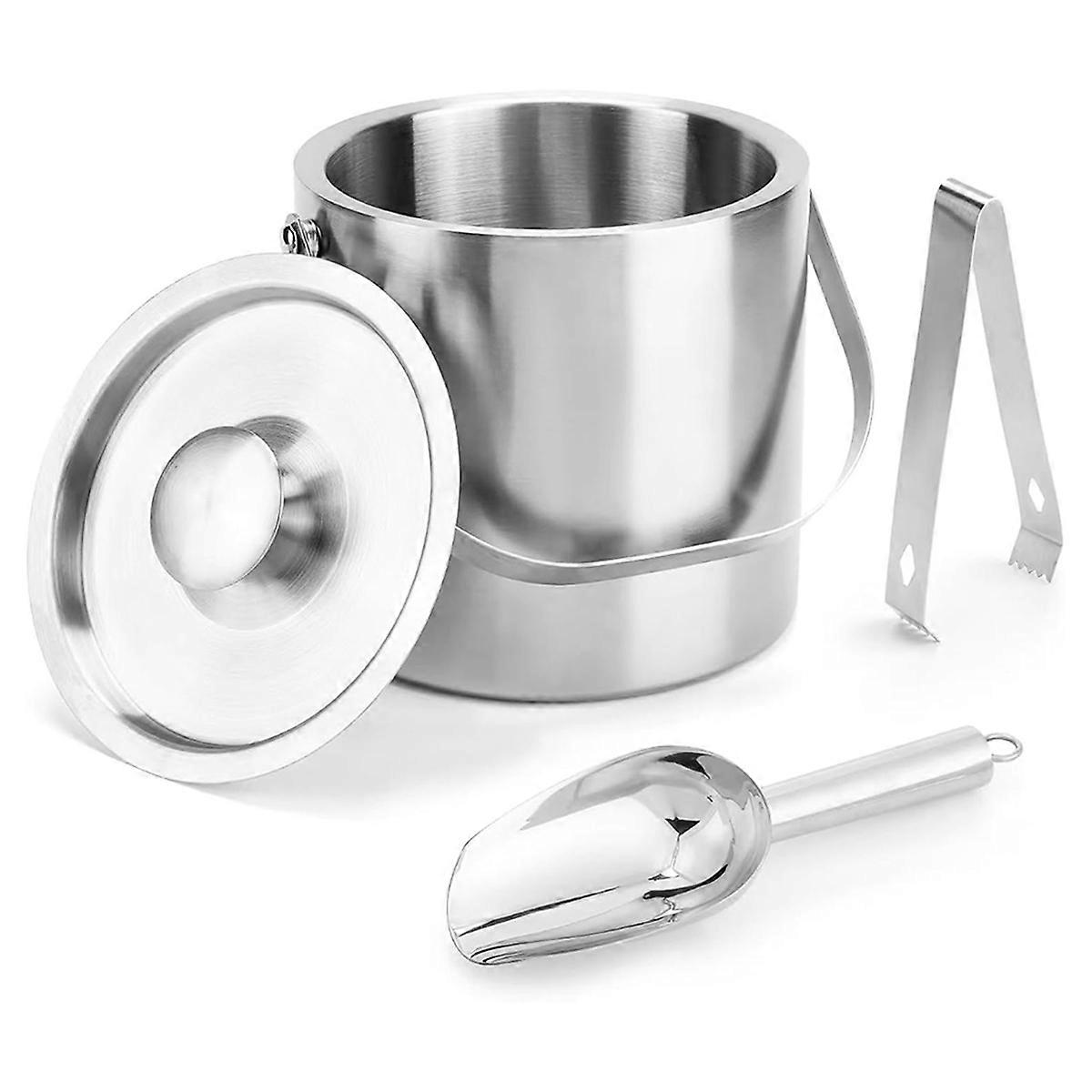 Portable Ice Buckets for Parties 3 Liter Double-Wall Ice Bucket