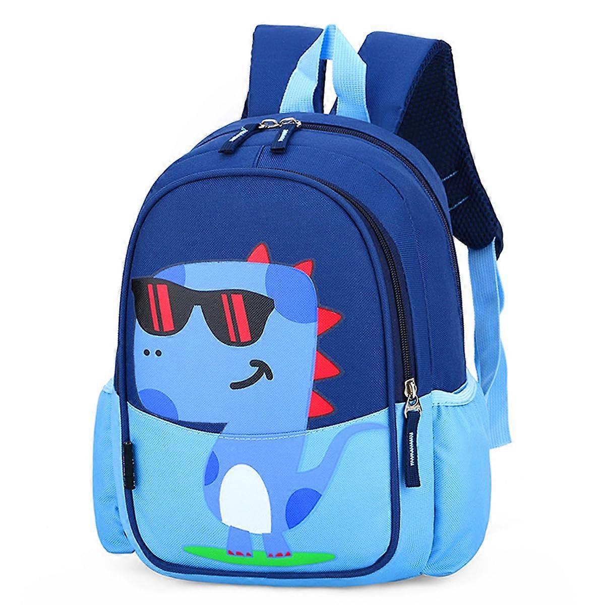 Kids Toddler Preschool Travel Backpack Cartoon Dinosaur Daypack Blue