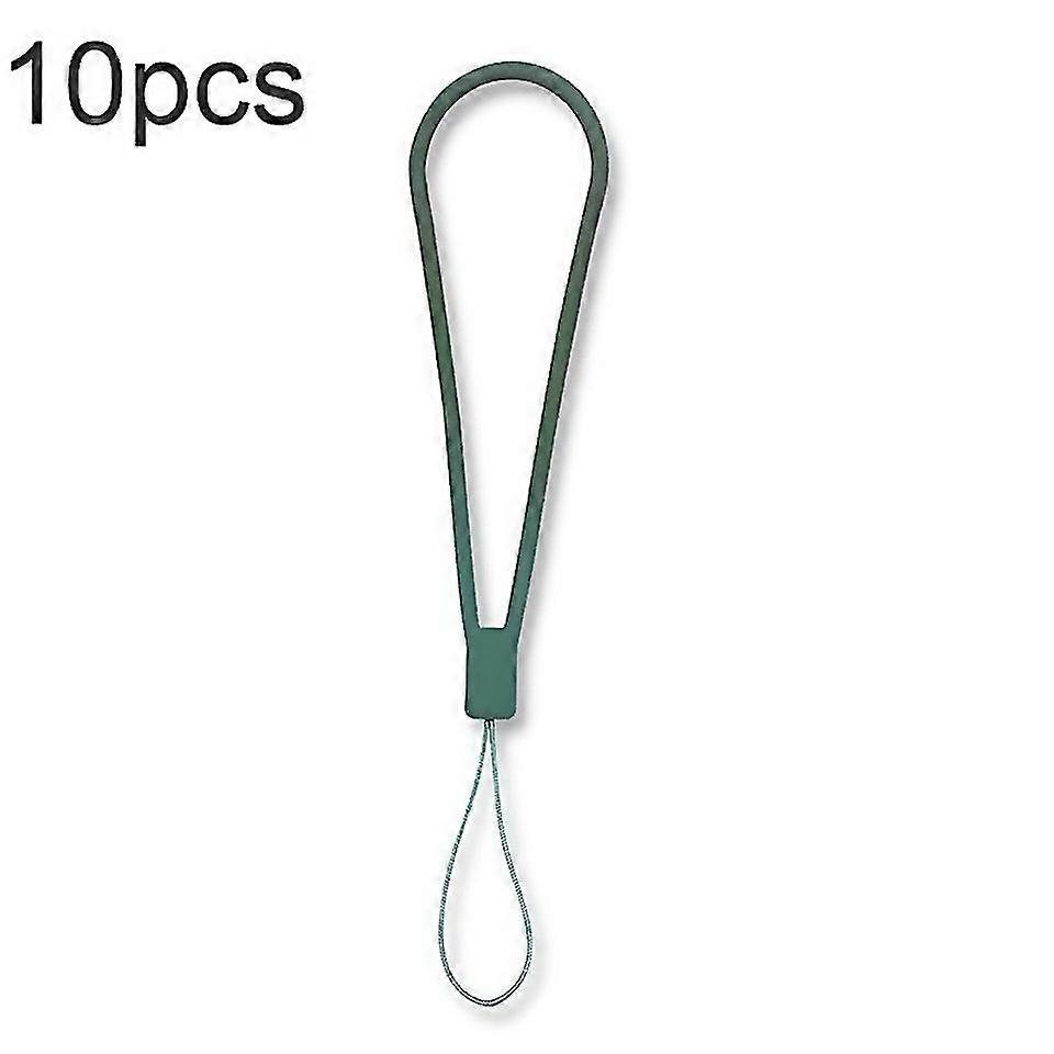 For 10pcs Silicone Woven Pattern Cell Phone Lanyard Antiloss Hand