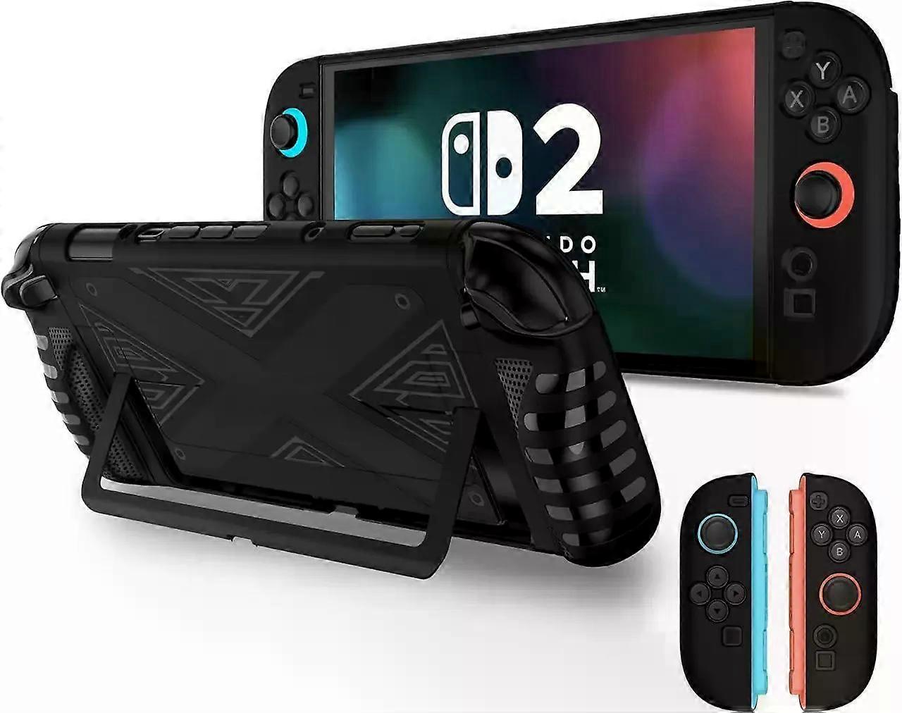 Protective Silicone Cover for Nintendo Switch 2 (2025), TPU Grip Protective Cover for Switch Next Gen 2025 Console & Joy-Con Controller Accessories