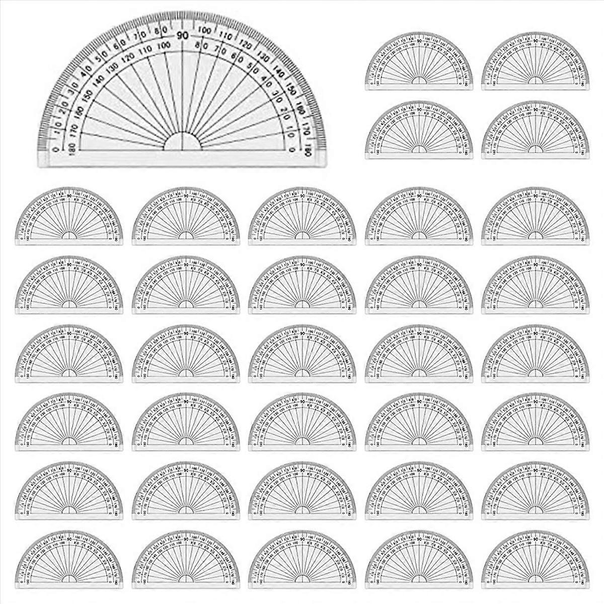 200 Pcs Math Protractors Plastic Protractor 180 Degrees,Protractors Bulk for Classroom, Protractor S