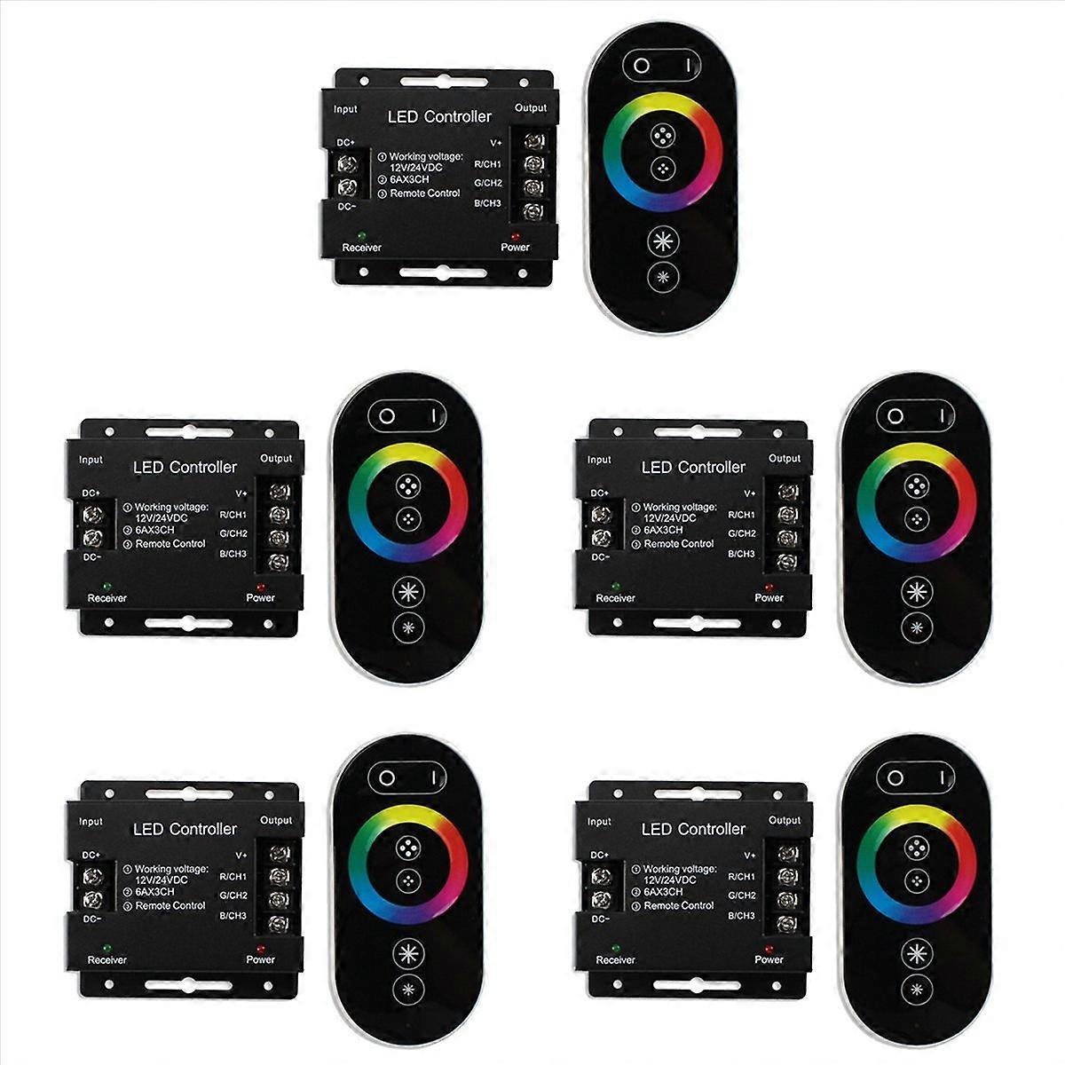 DC12-24V LED Strip Light Touch Remote Controller Dimmer for 5050 Tape Lights Adjust Brightness