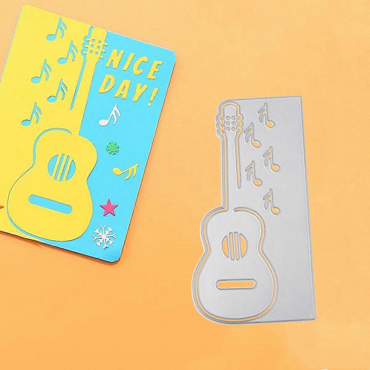 1PC Guitar Metal Cutting Dies Die-cut Crafts Stencil Tool for DlY Handmade Scrapbook Cards