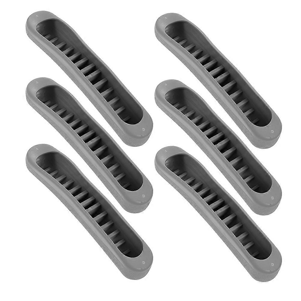 Walking Stick Underarm Crutch Pads Cushion Replacement 12Pairs Grey Tpr