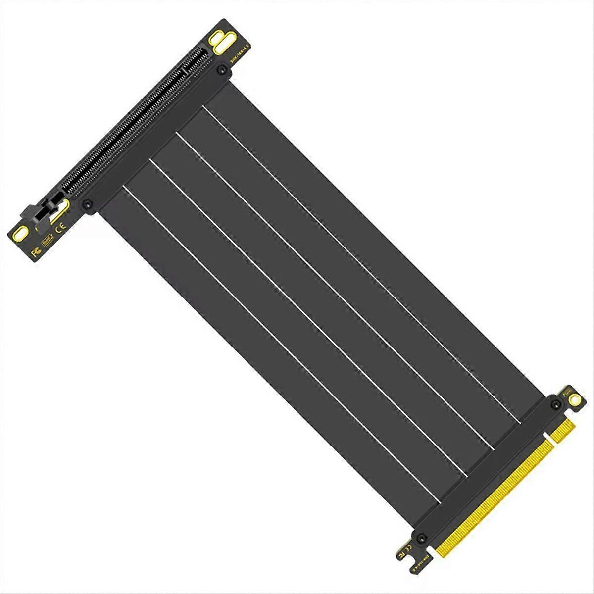 PCIe 4.0 X16 Riser Cable -High Speed Flexible GPU Extension Cord with 90 Degree Adapter,for RTX4090,RTX4080,RX7900XTX,B