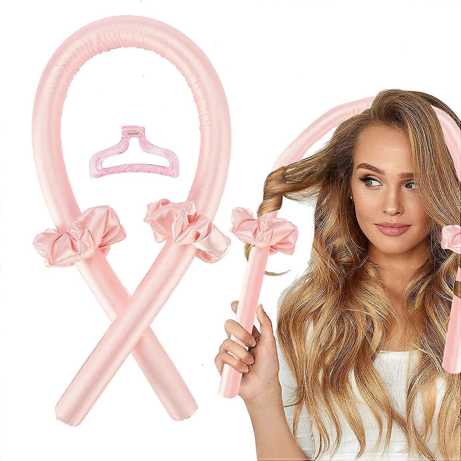 ZENGO Heatless Curls Headband,No Heat Wave Curlers Styling Tools for Long Medium Hair, Make Soft And Shiny